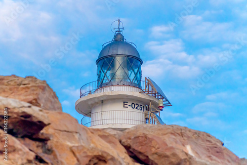 Formentera, baleares, faro Cap de Barbaria, cabo de Barbaria visto desde el acantilado 