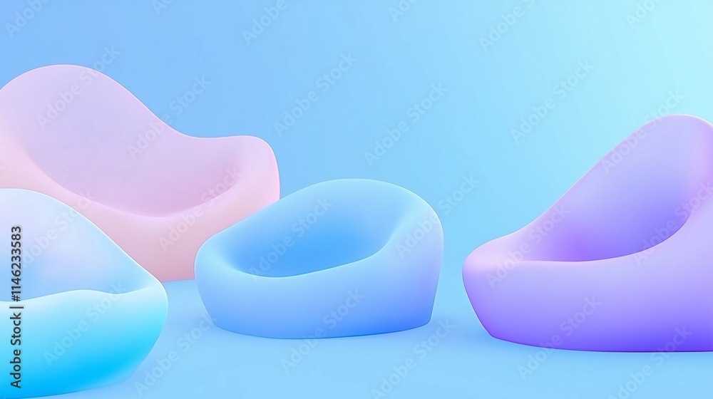 Gently shifting organic forms with soft edges, soothing color transitions in blue, pink, and lavender, minimalist design. Calming rhythms Gently shifting organic forms with soft edges, soothing color transitions in blue, pink, and lavender, minimalist design. Calming rhythms