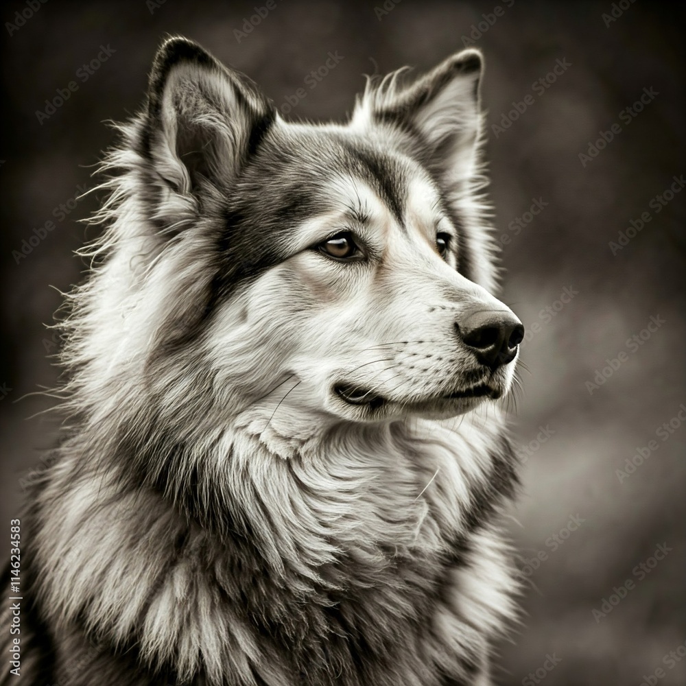 Fototapeta premium alaskan malamute dog