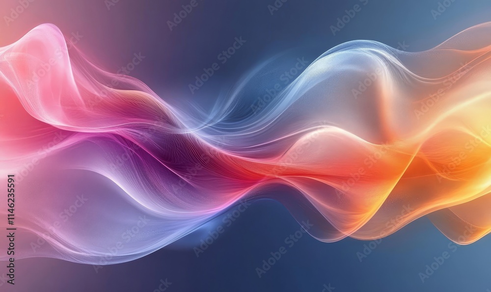 Modern Art Digital Abstract Background with Color Flow, Generative AI Modern Art Digital Abstract Background with Color Flow, Generative AI