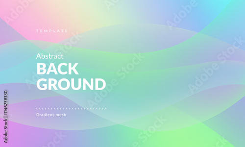 Abstract liquid background. Gradient Mesh and wavy lines. Blurred color mixing effect. Modern design template for ad banner, web page, website, landing, cover, poster, flyer, brochure. Vector image