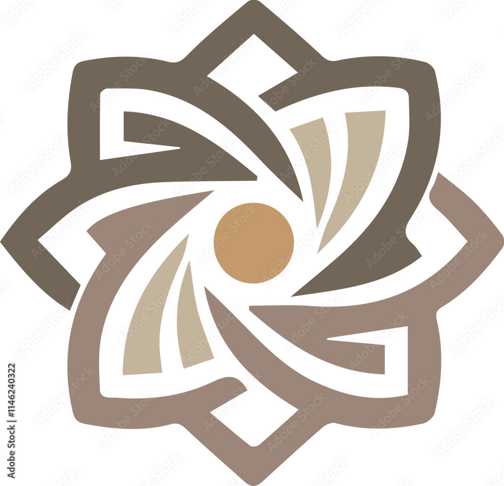 Modern abstract anagram symbol logo icon design as a silhouette depiction of a mascot emblem of a large growing company Modern abstract anagram symbol logo icon design as a silhouette depiction of a mascot emblem of a large growing company