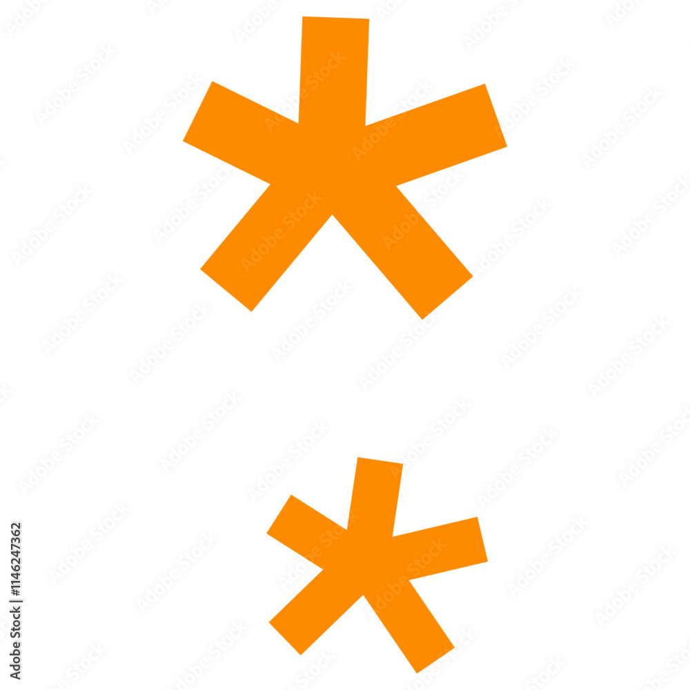 Obraz premium Amazed Mark. Shocked expression line.