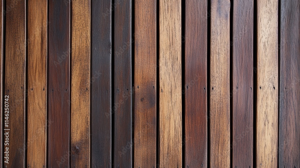Obraz premium A close-up of wood, background, wooden, planken planks in varying shades of brown, showcasing texture and patterns.