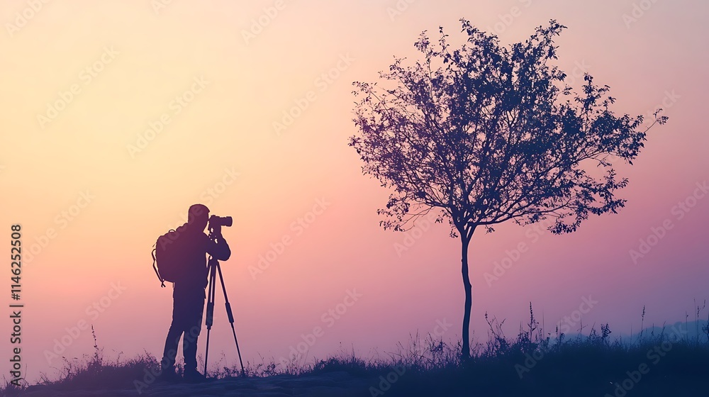 hobbies and leisure motion photography, Photographer Captures Silhouette of Tree at Sunset hobbies and leisure motion photography, Photographer Captures Silhouette of Tree at Sunset