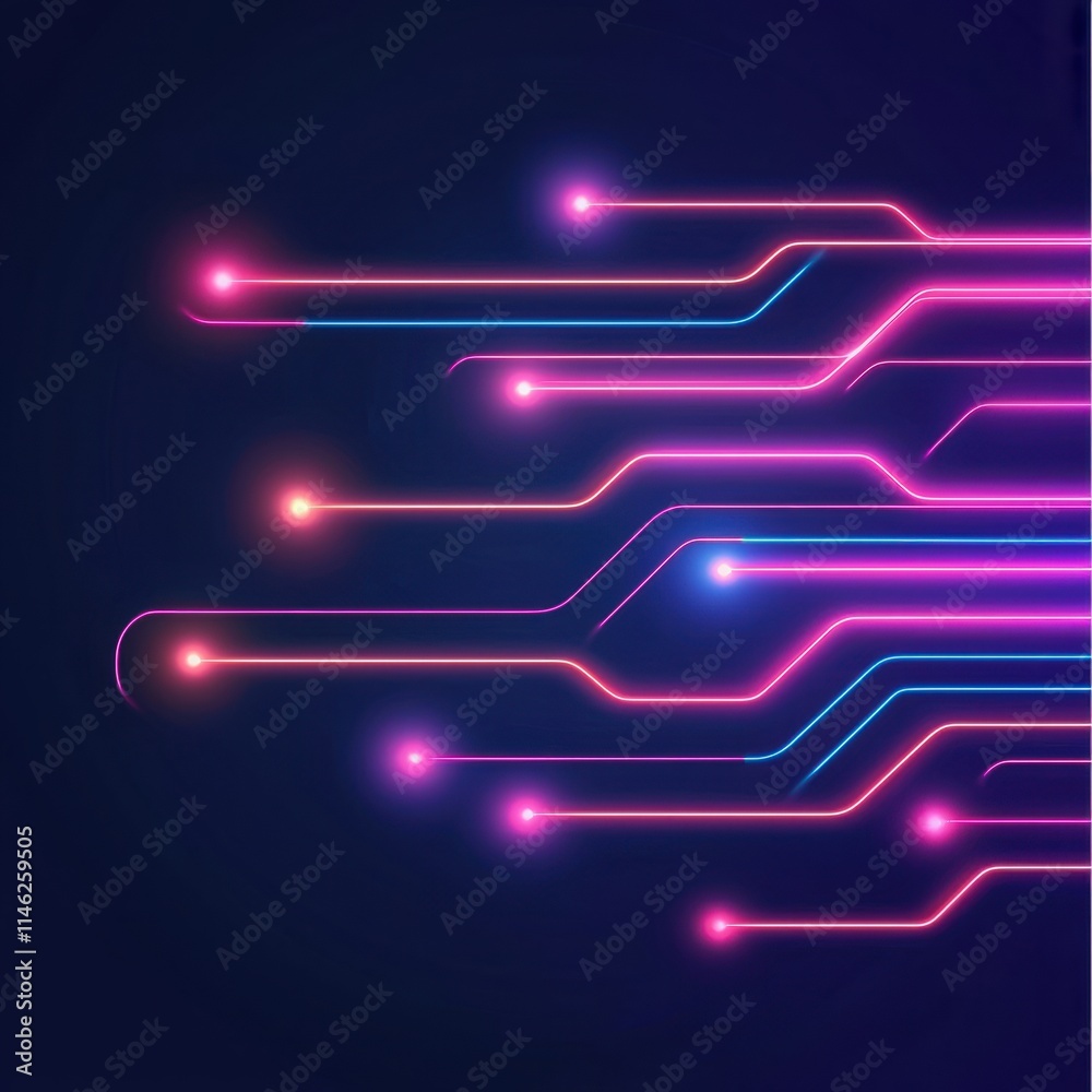 Dynamic neon circuit patterns abstract space digital art futuristic environment close-up view technology concept Dynamic neon circuit patterns abstract space digital art futuristic environment close-up view technology concept