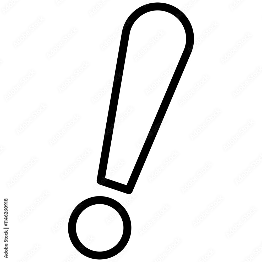 Surprised Mark Outline Surprised Mark Outline