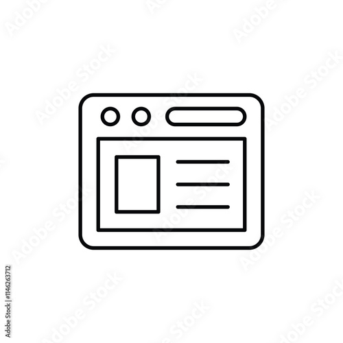 Website vector icon