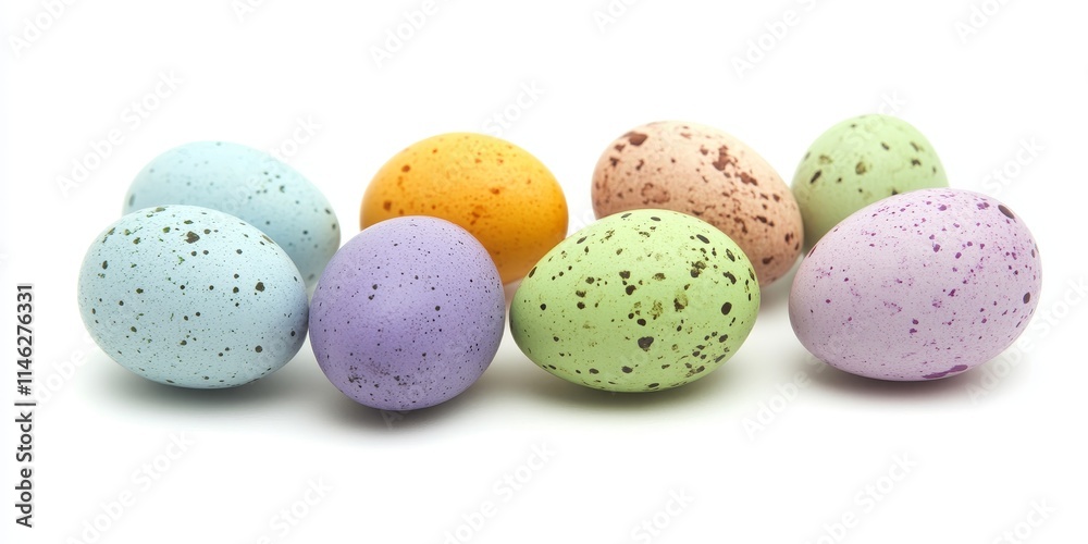 Colorful Easter eggs displayed in isolation against a white background, showcasing a delightful assortment of Easter eggs for festive celebrations and decorations. Perfect for Easter egg themes. Colorful Easter eggs displayed in isolation against a white background, showcasing a delightful assortment of Easter eggs for festive celebrations and decorations. Perfect for Easter egg themes.