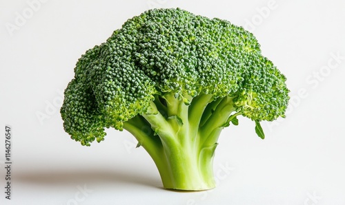 A large green broccoli head