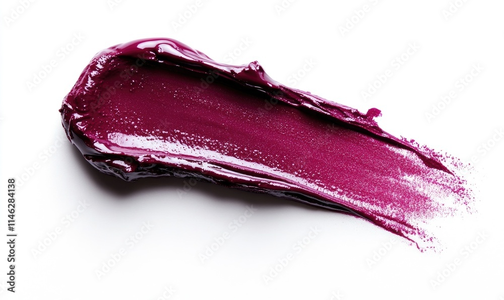 A brush stroke of red lipstick A brush stroke of red lipstick