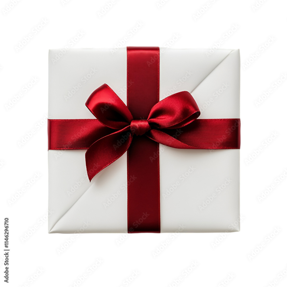 Gift box for holiday closeup view isolated on white background Gift box for holiday closeup view isolated on white background