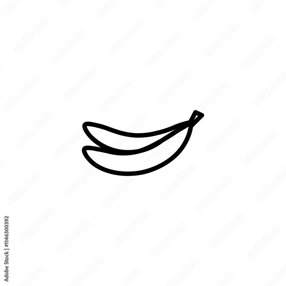 banana line icon banana line icon