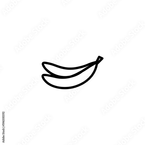 banana line icon