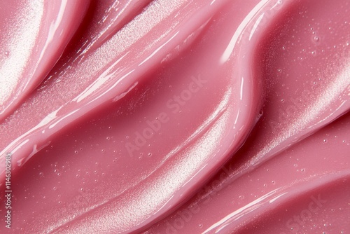 Wallpaper Mural  Fresh lip gloss smear of bright pink color. Detailed photo textured background Torontodigital.ca