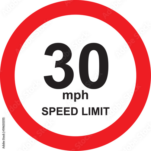 speed limit sign 30 km/h