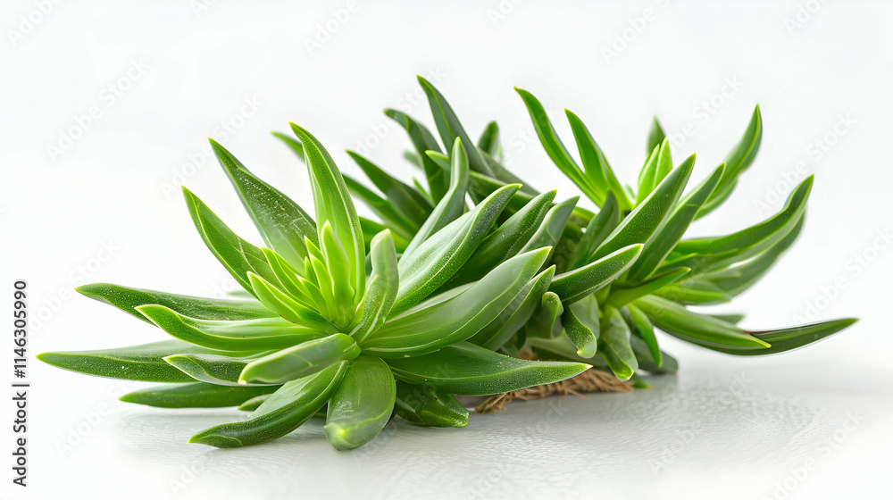 Vibrant Green Succulent Plant, Lush Foliage Close-Up Vibrant Green Succulent Plant, Lush Foliage Close-Up