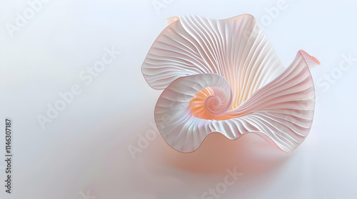 Abstract 3D Render of a Shell-like Form