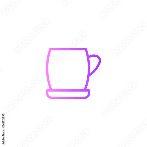 coffee cup gradient icon