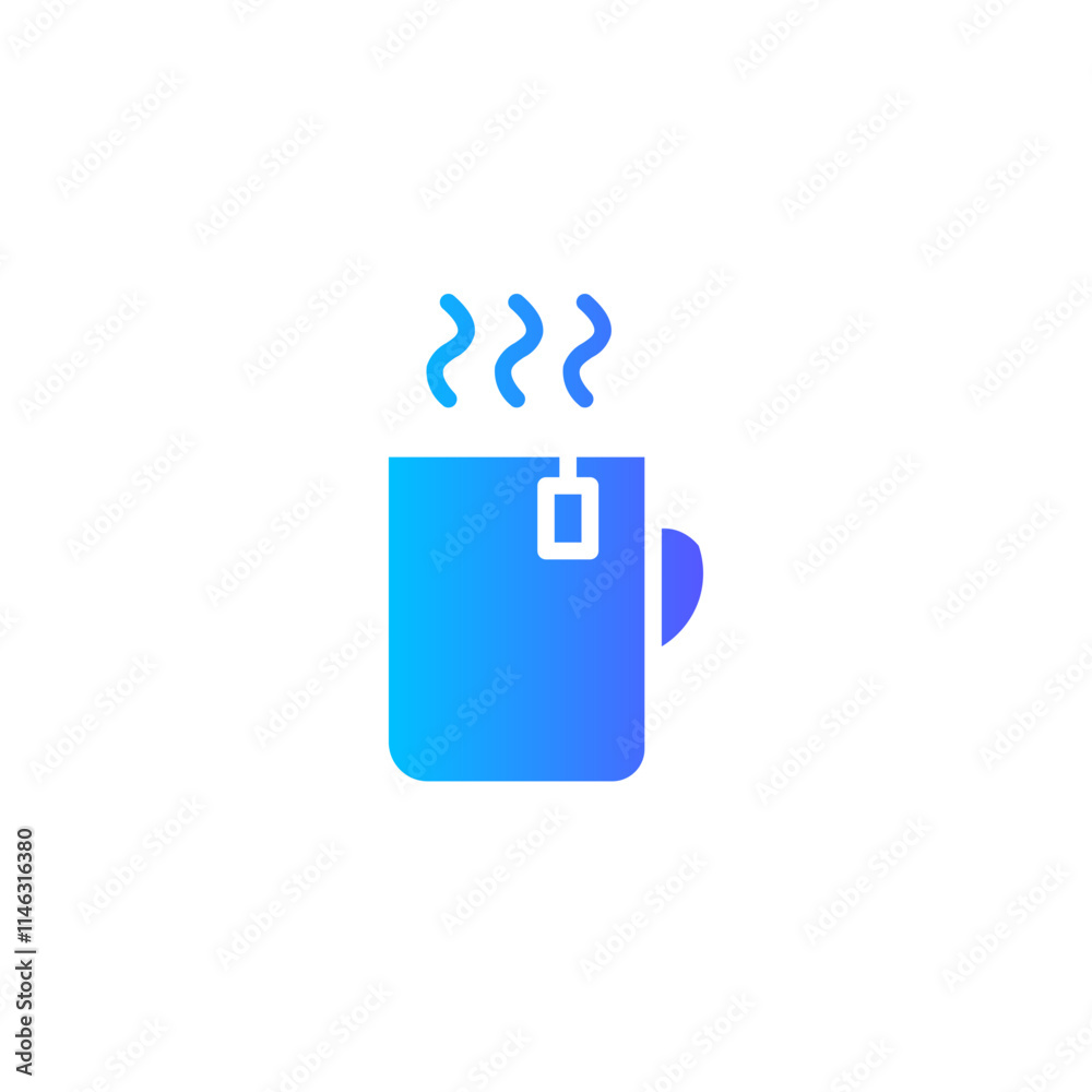 tea cup gradient icon tea cup gradient icon