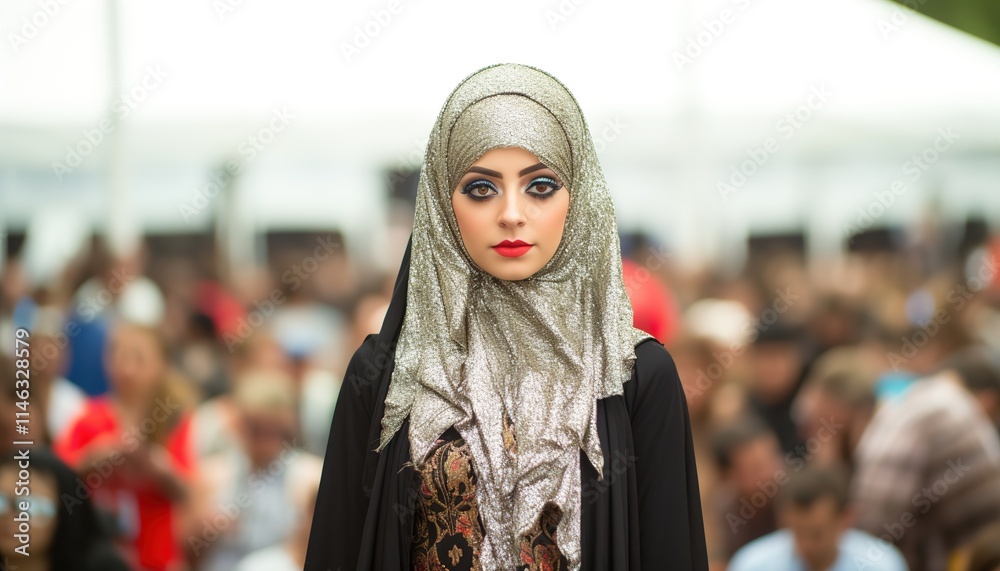 AI generated image of girl at the festival AI generated image of girl at the festival