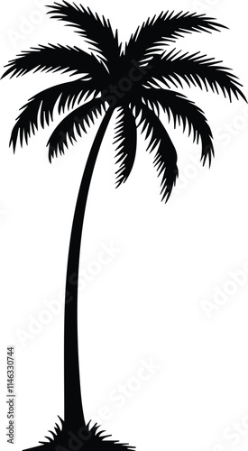 Palm tree icon. Simple illustration of palm tree vector icon for web