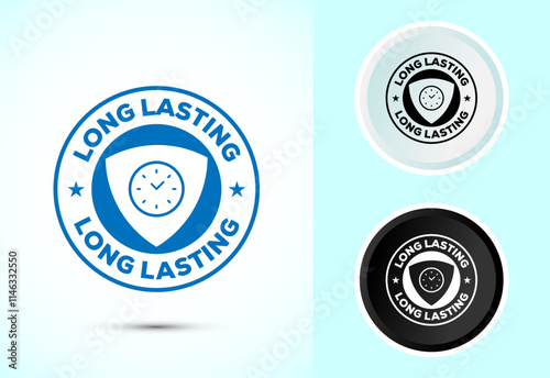 Long lasting icon design illustration. Durability icon design. Represents durability