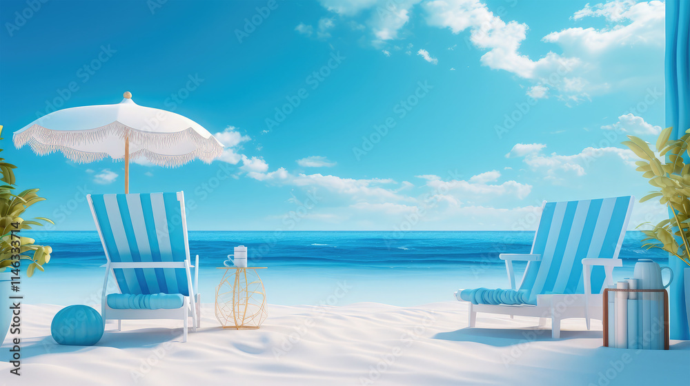 Obraz premium seascape on nature background