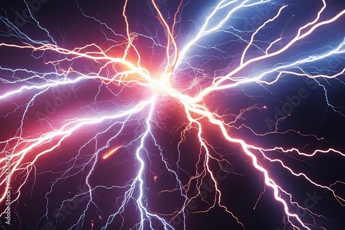 Dynamic Electric Shocks Showcasing Energy and Light in a Captivating Montage