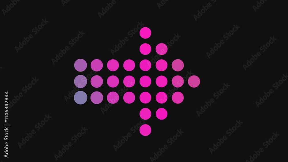 Arrow Rotate Loading Animation on Black Background - 4K Video Arrow Rotate Loading Animation on Black Background - 4K Video