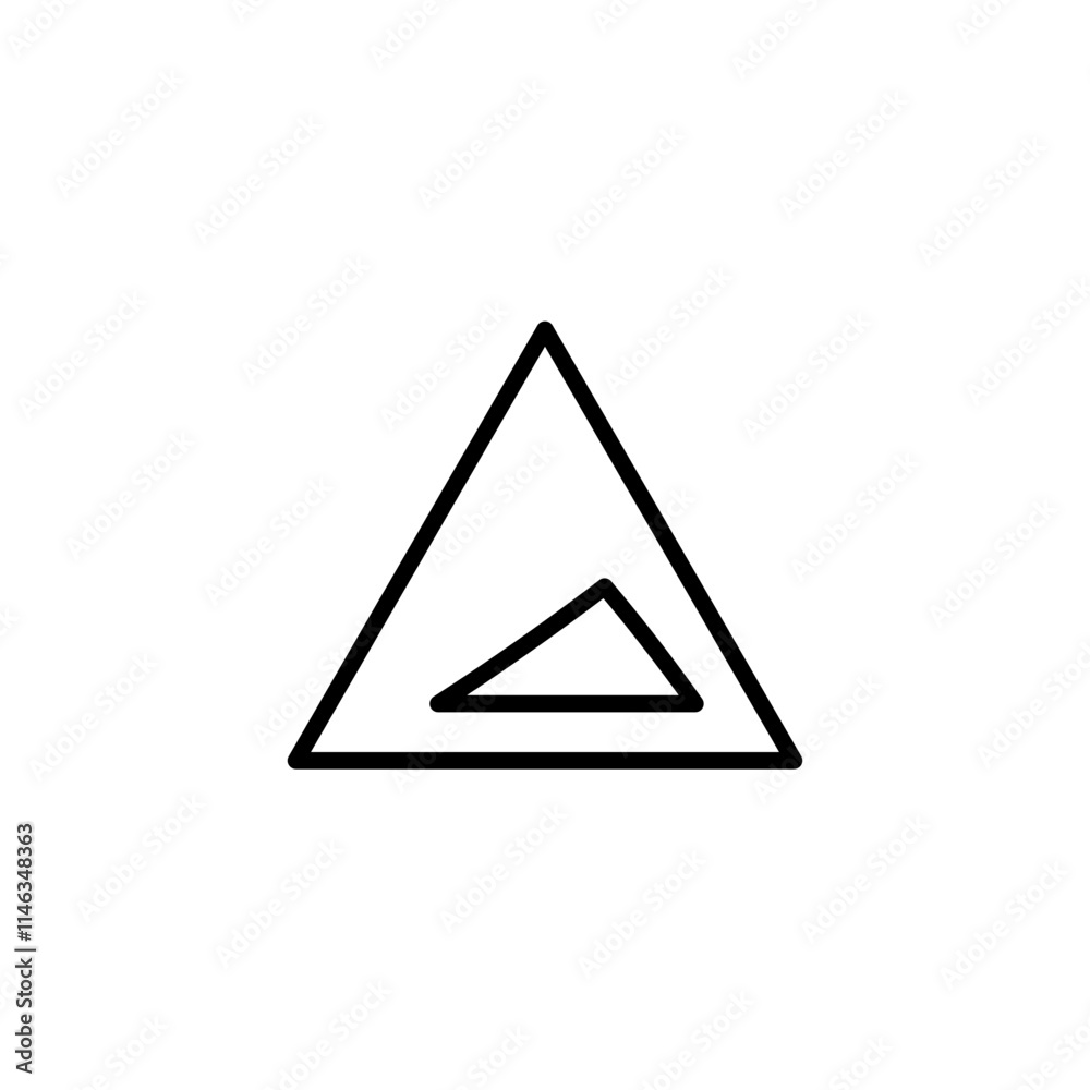 Slope line icon Slope line icon