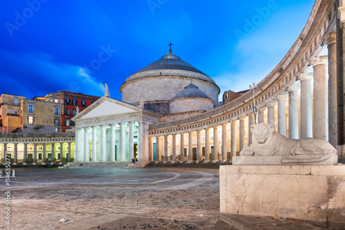 Naples, Italy at Piazza del Plebiscito