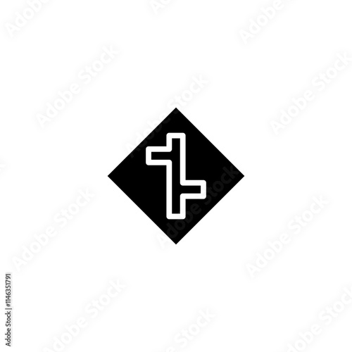 merging glyph icon