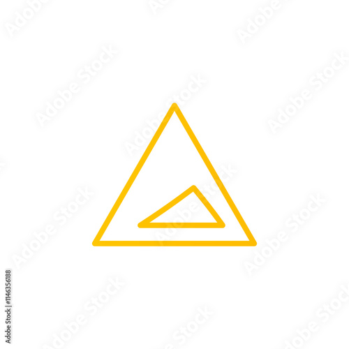 Slope gradient icon