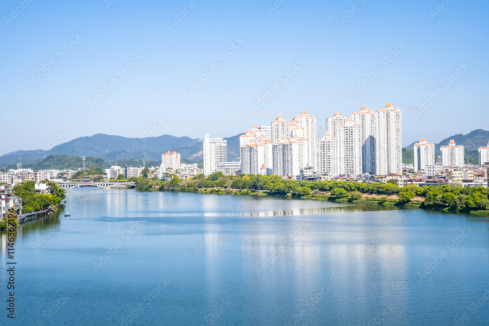 Riverside property with river view in Zengcheng, Guangzhou, China