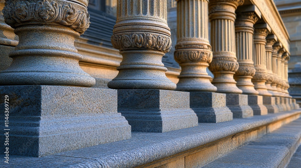 The classical architecture with grand pillars and staircases evokes a sense of eternal justice and law, a magnificent landmark for architectural travel and exploration. The classical architecture with grand pillars and staircases evokes a sense of eternal justice and law, a magnificent landmark for architectural travel and exploration.