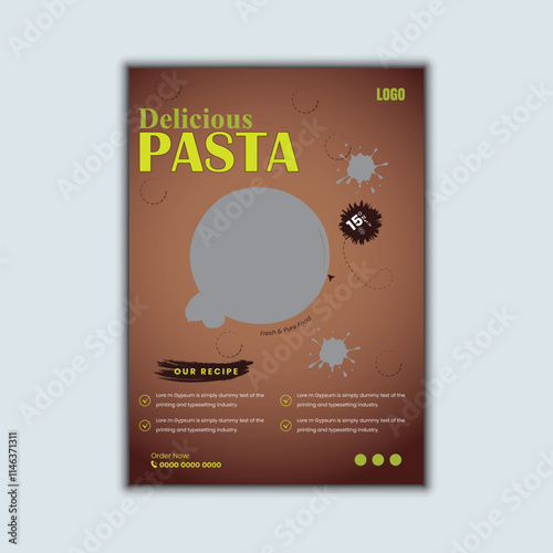 Delicious Food menu and restaurant social media design template.