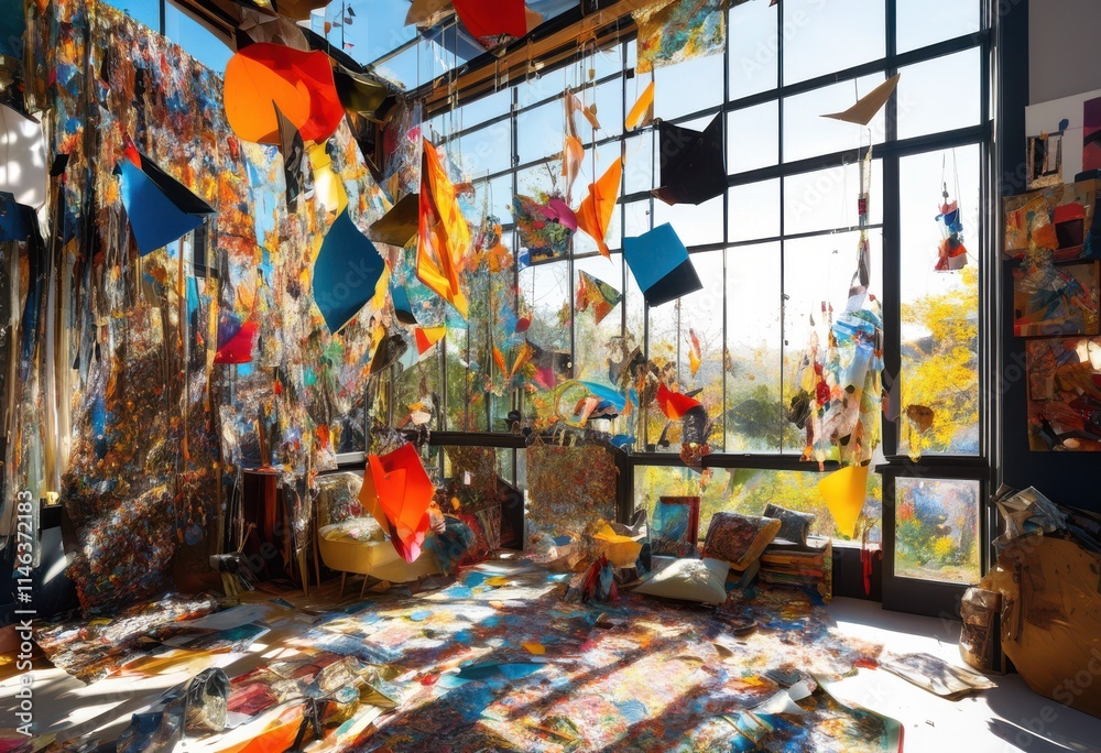 dynamic vibrant collage showcasing creative use recycled materials artistic expressions, artwork, colorful, texture, composition, design, pattern, craft dynamic vibrant collage showcasing creative use recycled materials artistic expressions, artwork, colorful, texture, composition, design, pattern, craft