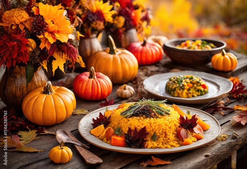 vibrant foliage colorful dishes arranged artfully rustic textured wooden table inspiring natural aesthetic culinary delight, autumn, arrangement, nature, fruit vibrant foliage colorful dishes arranged artfully rustic textured wooden table inspiring natural aesthetic culinary delight, autumn, arrangement, nature, fruit