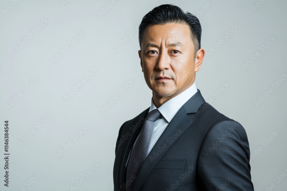 Confident Asian Businessman in Suit Confident Asian Businessman in Suit