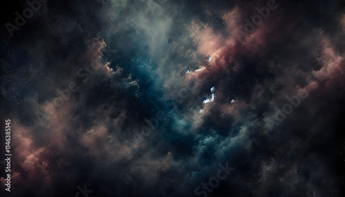 Mysterious Dark Sky: Abstract Art of Ominous Clouds