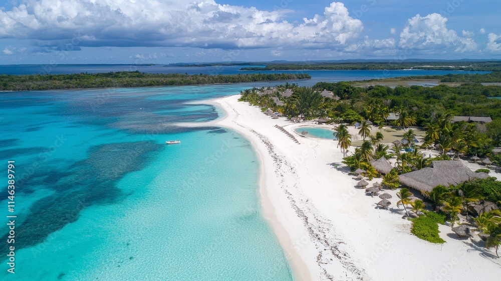 Unspoiled Coastal Paradise with Sparkling Seas and Coconut Palms Unspoiled Coastal Paradise with Sparkling Seas and Coconut Palms