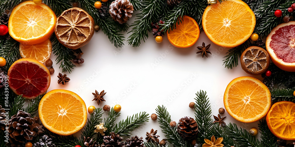 Citrus Slices & Pine: Festive Winter Decor Citrus Slices & Pine: Festive Winter Decor