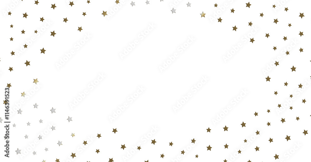 Obraz premium Gold and Silver Starry Frame