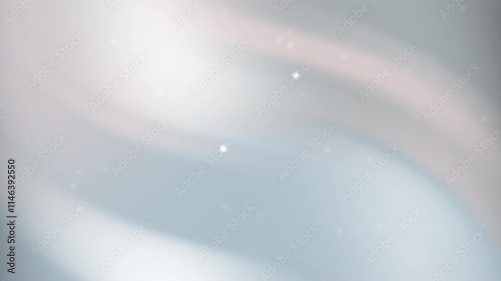Glowing pale gray swirls with tiny light speckles in motion, suitable for abstract backgrounds