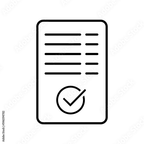 Checkmark icon vector. confirm terms illustration sign. approve symbol. ok logo. approve mark.