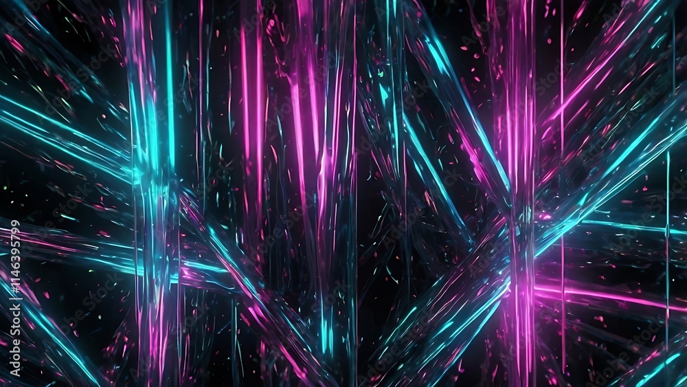 Naklejka premium abstract neon light background