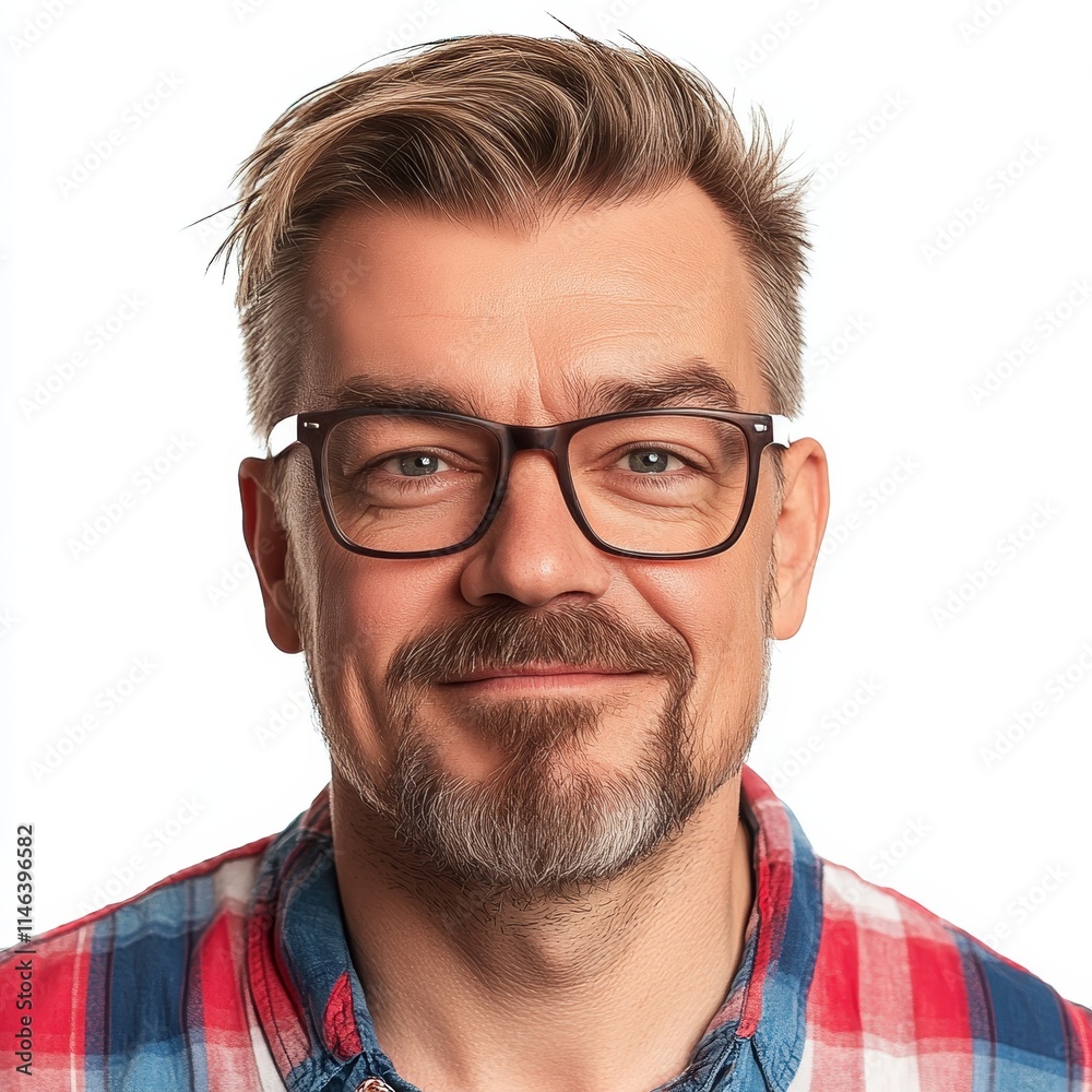 Mature Middle-Aged Man, Isolated on a White Background, Portrait of Wisdom and Experience, Aging Gracefully, Senior Health and Well-Being Concept Mature Middle-Aged Man, Isolated on a White Background, Portrait of Wisdom and Experience, Aging Gracefully, Senior Health and Well-Being Concept