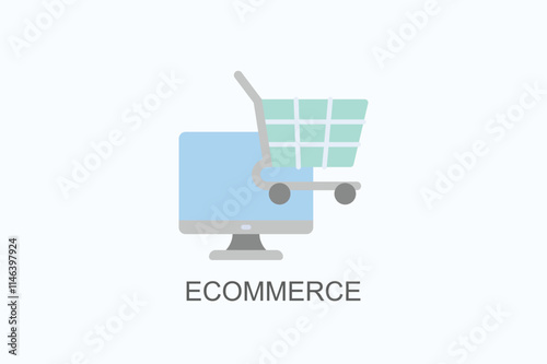 Ecommerce Vector, Icon Or Logo Sign Symbol Illustration 