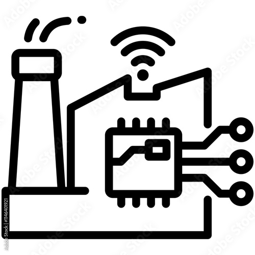Smart Factory Icon